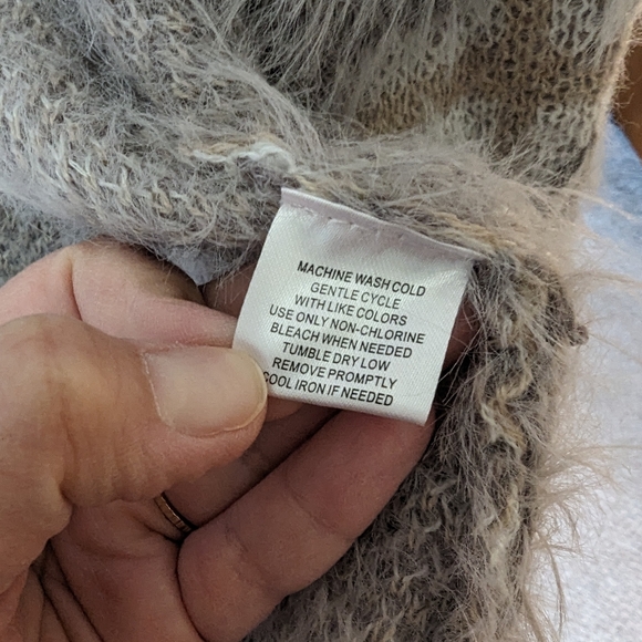 Fuzzy Plaid Cardigan Sweater from Love Ever After - Picture 5 of 8